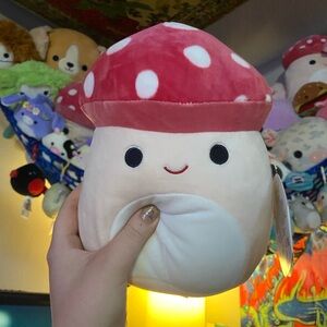 Squishmallows Red and White Mushroom Plush